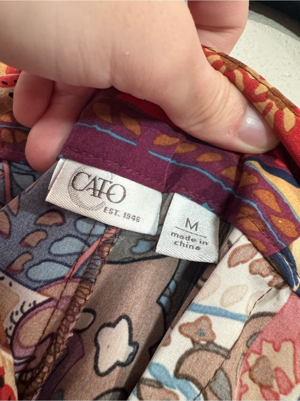 Cato Wide Leg Paisley Print Palazzo Pants in Multicolor - Picture 3 of 6